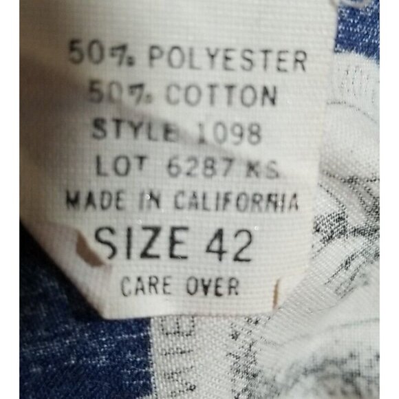 Vintage Peggy Lou California Blouse Women’s 42 (2X) Made USA Jungle Button Up - Picture 12 of 13